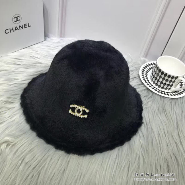 CHANEL香奈兒 專櫃新品 火爆經典款 秋冬小香風 時尚小盆帽 LLWJ7125